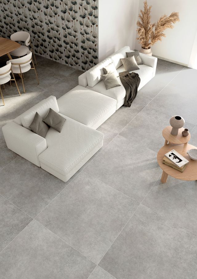 Carrelage effet pierre - béton à Calais