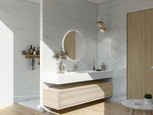 Carrelage effet Marbre de salle de bain à Calais