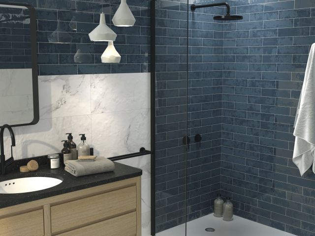 Faïence de Salle de Bain à Calais - Comptoir du carrelage - Douche à l'italienne